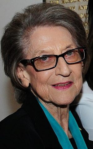 Marika Weinberger, a Holocaust survivor and former president of the Australian Association of Jewish Holocaust Survivors and Descendants. (photo credit: Henry Benjamin/JTA)