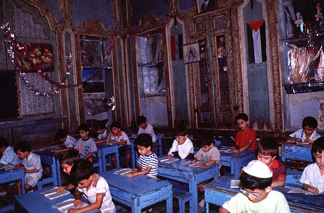 Jewish school children in Damascus in 1991 (photo credit: David Lisbona) Jewish school children in Damascus in 1991 (photo credit: David Lisbona)