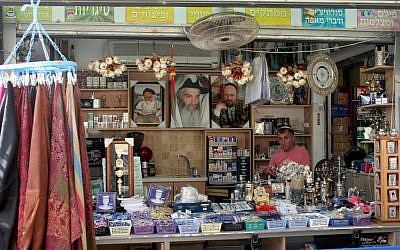 At the entrance to the tomb of Rabbi Meir Ba'al Haness (photo credit: Shmuel Bar-am)