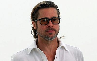US actor Brad Pitt, pictured in Germany in June. (photo credit: AP Photo/dapd, Andreas Fischer)