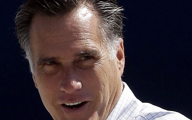 Republican presidential candidate Mitt Romney (photo credit: AP/Charles Dharapak)