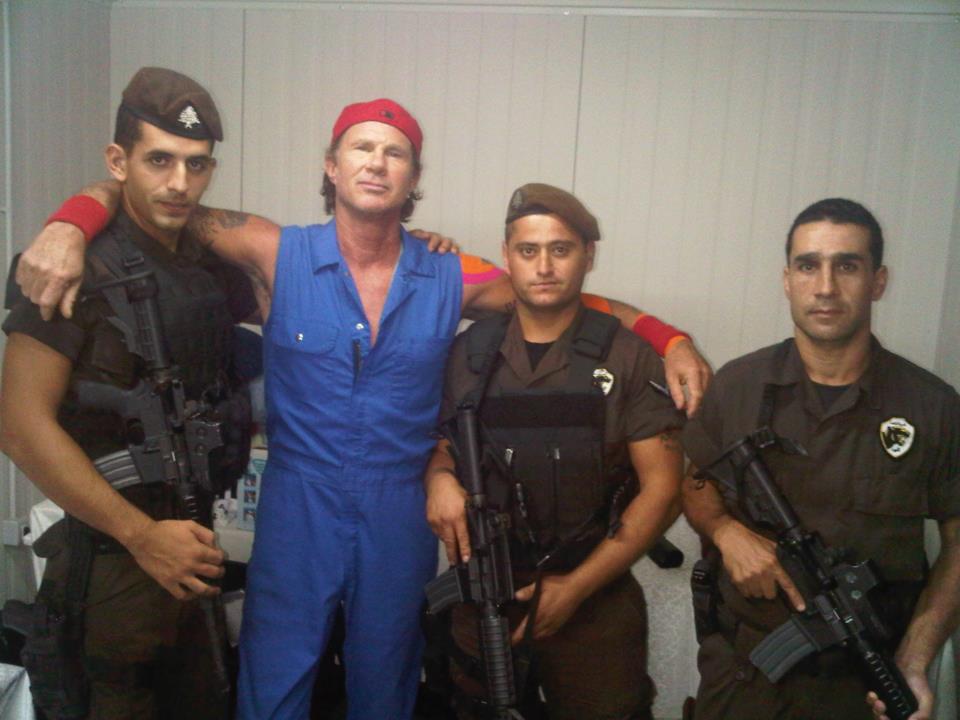 Red Hot Chili Peppers drummer Chad Smith in Beirut (Courtesy Facebook page)