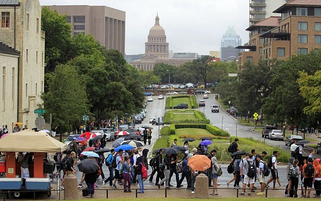 University of Texas, September 14, 2015. (AP/Statesman.com, Ricardo B. Brazziell) University of Texas, September 14, 2015. (AP/Statesman.com, Ricardo B. Brazziell)