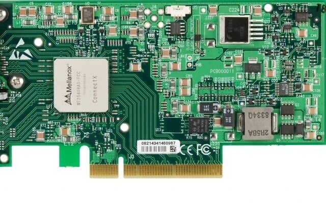 Mellanox ConnectX IB Adapter Card (Single-Port) (Photo credit: Courtesy)