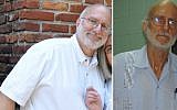 Alan Gross, shown in 2009, left, and in 2012 (photo credit: AP/Courtesy of Peter Kahn)
