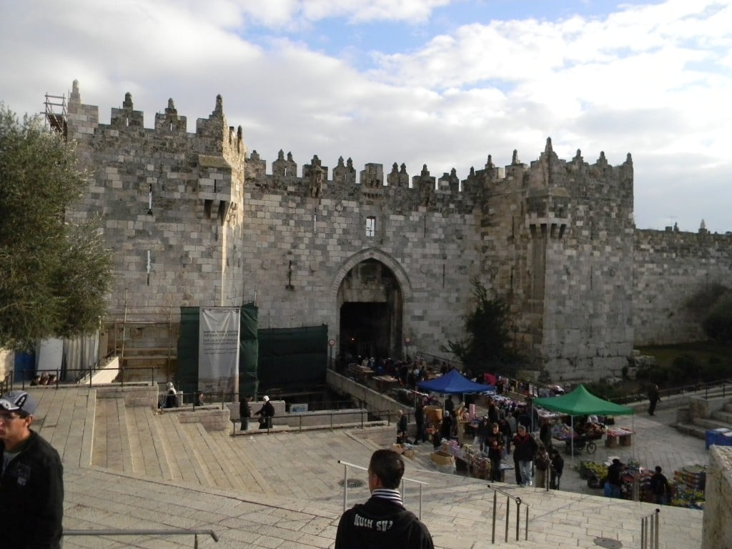 Damascus Gate, on the Old City's northern side, before the recent restoration... Damascus Gate, on the Old City's northern side, before the recent restoration...