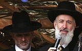 Two bulls in a china shop? Ashkenazi Chief Rabbi Yona Metzger (right) and Interior Minister Eli Yishai (photo credit: Uri Lenz/Flash90)