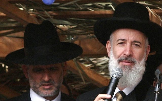Two bulls in a china shop? Ashkenazi Chief Rabbi Yona Metzger (right) and Interior Minister Eli Yishai (photo credit: Uri Lenz/Flash90)