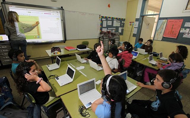 Illustrative photo of second-graders at the Janusz Korczak school in Jerusalem (photo credit: Kobi Gideon/Flash90) Illustrative photo of second-graders at the Janusz Korczak school in Jerusalem (photo credit: Kobi Gideon/Flash90)