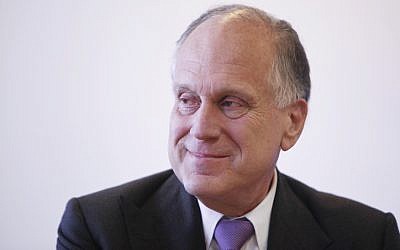 American businessman Ron Lauder seen at a press conference in Jerusalem, June 19, 2011. (photo credit: Miriam Alster/FLASH90)
