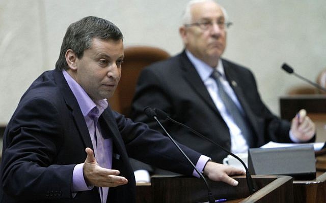 Minister of Tourism Stas Misezhnikov addresses the Knesset, July 2011 (photo credit: Miriam Alster/Flash90) Minister of Tourism Stas Misezhnikov addresses the Knesset, July 2011 (photo credit: Miriam Alster/Flash90)