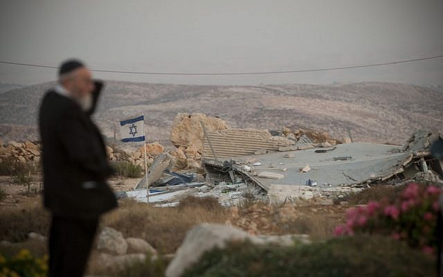 A destroyed home near the outpost of Migron last year. (photo credit: Yonatan Sindel/Flash90) A destroyed home near the outpost of Migron last year. (photo credit: Yonatan Sindel/Flash90)