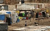 Illustrative photo of Bedouin homes in an unauthorized village in the Negev (Kobi Gideon/Flash90)