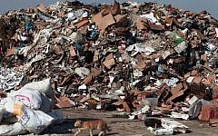 Waste disposal site (Photo credit: Wissam Nassar/Flash90)