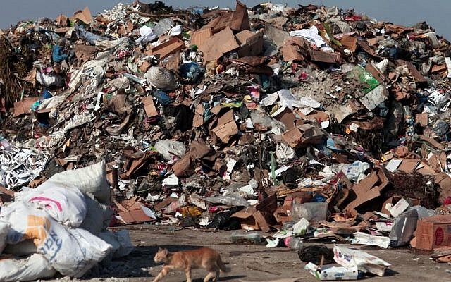 Waste disposal site (Photo credit: Wissam Nassar/Flash90)