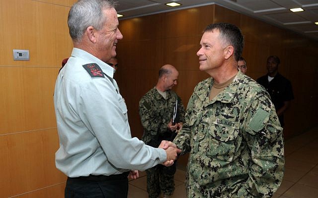 IDF Chief Benny Gantz meets with Admiral James Winnefeld on September 6. Did Winnefeld convince Israel not to attack Iran? (photo credit: Shay Wagner/IDF Spokesperson/FLASH90) IDF Chief Benny Gantz meets with Admiral James Winnefeld on September 6. Did Winnefeld convince Israel not to attack Iran? (photo credit: Shay Wagner/IDF Spokesperson/FLASH90)