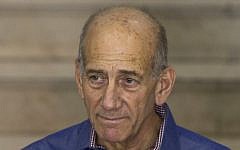 Former prime minister Ehud Olmert (photo credit: Yonatan Sindel/Flash90)