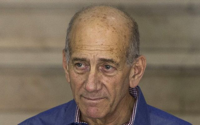 Former prime minister Ehud Olmert (photo credit: Yonatan Sindel/Flash90)