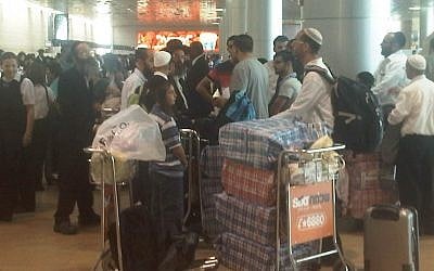 Israelis on the way to Uman. (photo credit: Aaron Kalman)