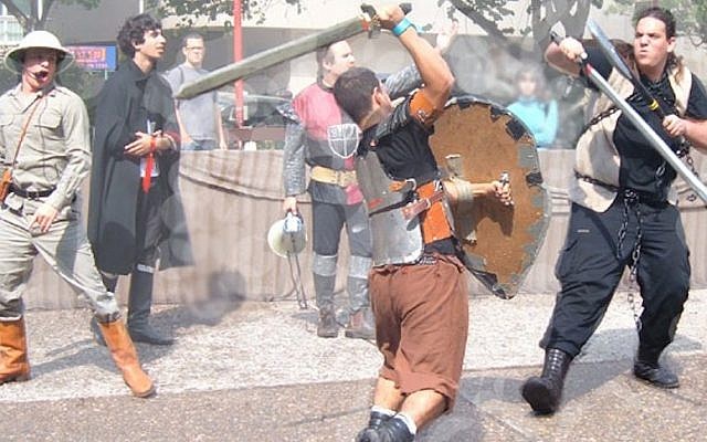 A battle reenactment at a recent Icon festival (Photo credit: Courtesy)