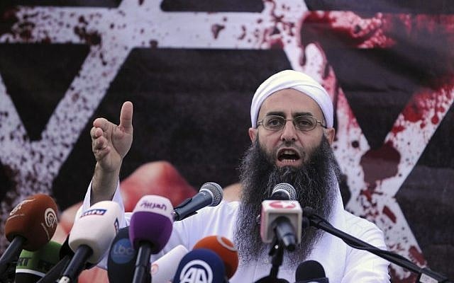 Sunni hardline preacher Sheikh Ahmad Assir speaks during a protest against an anti-Islam movie, in Beirut, Lebanon, Friday. (AP Photo/Ahmad Omar) Sunni hardline preacher Sheikh Ahmad Assir speaks during a protest against an anti-Islam movie, in Beirut, Lebanon, Friday. (AP Photo/Ahmad Omar)