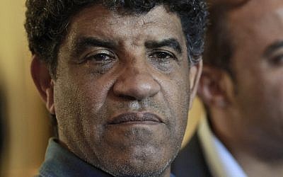 Head of Libyan intelligence, Abdullah Senussi (photo credit: AP/Dario Lopez-Mills)