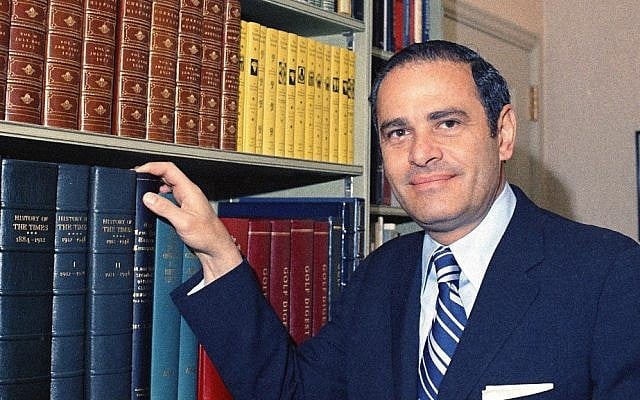 This March 2, 1973 file photo shows New York Times publisher Arthur Ochs Sulzberger in his office in New York. (file photo; photo credit: AP) This March 2, 1973 file photo shows New York Times publisher Arthur Ochs Sulzberger in his office in New York. (file photo; photo credit: AP)