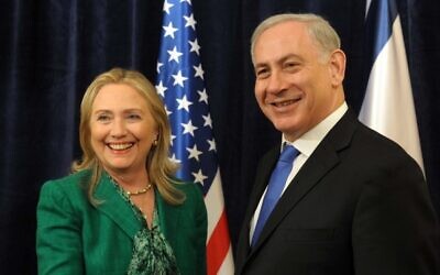 PM Netanyahu meets with US Secretary of State Clinton (photo credit: PMO)