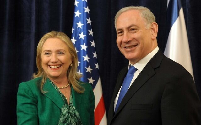PM Netanyahu meets with US Secretary of State Clinton (photo credit: PMO)
