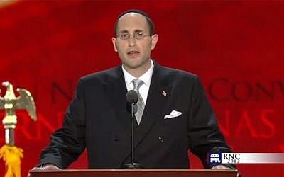 Rabbi Meir Soloveichik gives an invocation to begin the first full day of activities at the Republican National Convention in Tampa, Fla., Aug. 28, 2012. (Republican National Convention) Rabbi Meir Soloveichik gives an invocation to begin the first full day of activities at the Republican National Convention in Tampa, Fla., Aug. 28, 2012. (Republican National Convention)