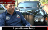 Jamal Hashoush with his Rolls Royce (photo credit: Memri screenshot)