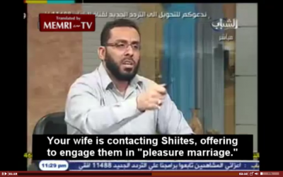 Shi'ite guest Mahmoud launches a personal accusation (photo credit: Memri)