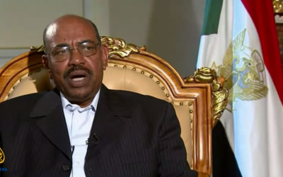 Sudan's President Omar al-Bashir (photo credit: screen capture, YouTube)