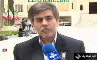 Iran's nuclear chief Fereydoun Abbasi speaking in Tehran earlier this year (photo credit: screen capture, YouTube)