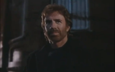 Chuck Norris in the movie trailer for Hellbound, filmed in Israel (photo credit: Image capture from YouTube video)