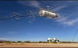 An American electromagnetic bomb being tested (photo credit: screen capture botanyfamily/Youtube)