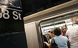 Illustrative photo of a New York City subway (photo credit: Melanie Fidler/Flash90)
