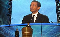 Rabbi David Wolpe gives a benediction to conclude activities at the Democratic National Convention in Charlotte, N.C., Sept. 5, 2012. (Ron Kampeas/JTA)