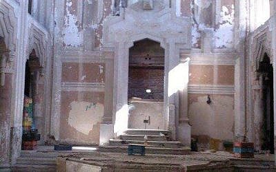 The remains of the Dar Bishi Synagogue in Tripoli, Libya. (photo credit: Courtesy, Meir Kahaolon)