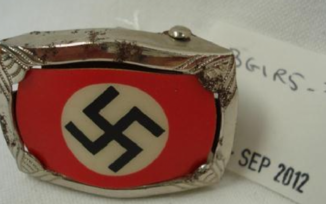 Hitler Youth buckle for girls (photo credit: Courtesy, JP Humbert) Hitler Youth buckle for girls (photo credit: Courtesy, JP Humbert)