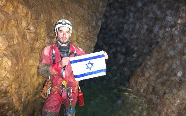 Boaz Langford of the Israeli cave exploration delegation at a depth of 2,080 meters in the Krubera-Voronya cave in Abkhazia (Photo: courtesy of Hebrew University) Boaz Langford of the Israeli cave exploration delegation at a depth of 2,080 meters in the Krubera-Voronya cave in Abkhazia (Photo: courtesy of Hebrew University)