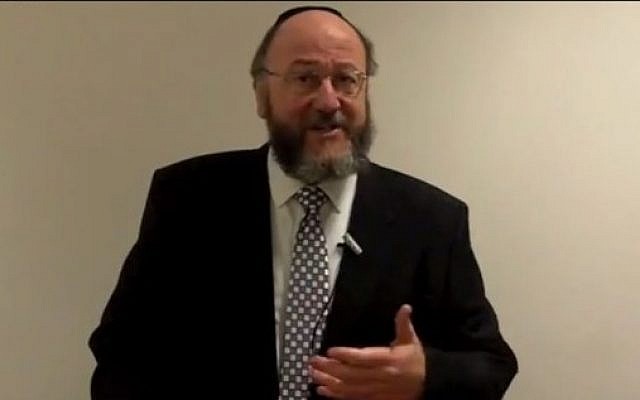 Rabbi Ephraim Mirvis will replace Jonathan Sacks as the head of British Jewry. (Photo credit: YouTube screenshot) Rabbi Ephraim Mirvis will replace Jonathan Sacks as the head of British Jewry. (Photo credit: YouTube screenshot)