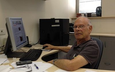 Professor Uzi Even at his Tel Aviv University office (Photo credit: Mitch Ginsburg/ Times of Israel) Professor Uzi Even at his Tel Aviv University office (Photo credit: Mitch Ginsburg/ Times of Israel)