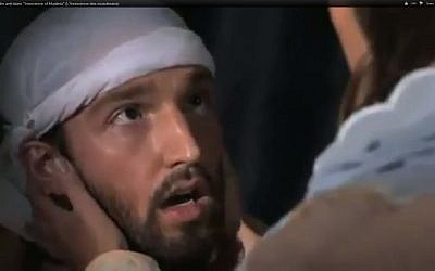 An actor playing Muhammad in "Innocence of Muslims" (Screenshot via YouTube)