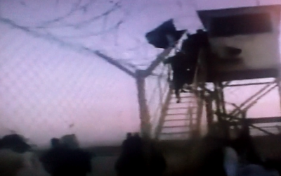 The MFO base under attack. (photo credit: YouTube screenshot)