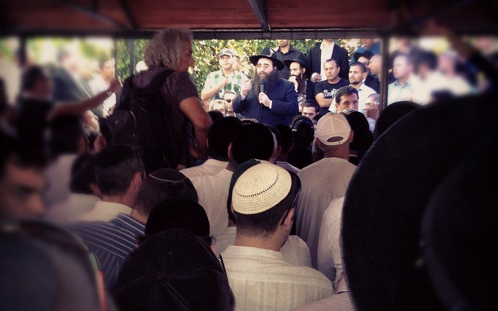 Rabbi Yoshiyahu Pinto leads the pilgrimage to the gravesite, in September (photo credit: Times of Israel/Matti Friedman via Instagram) Rabbi Yoshiyahu Pinto leads the pilgrimage to the gravesite, in September (photo credit: Times of Israel/Matti Friedman via Instagram)
