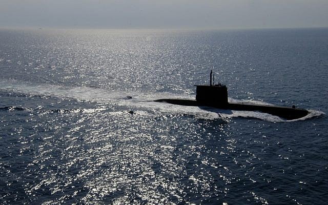 A Class 209 submarine in the Mediterranean in 2005. (photo credit: U.S. Navy/Dave Fliesen)