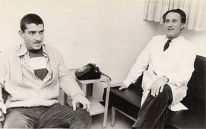 Ehrenfeld with his father after his release (Photo credit: Courtesy: Erim Balaila)