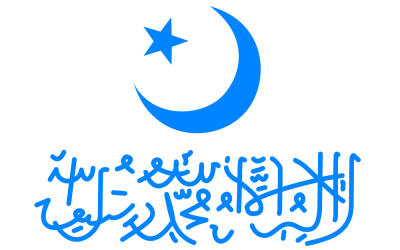 Flag of the First East Turkestan Republic, one of two short-lived independent Uighur republics in Xinjiang, now part of China. (photo credit: CC BY Wikipedia)
