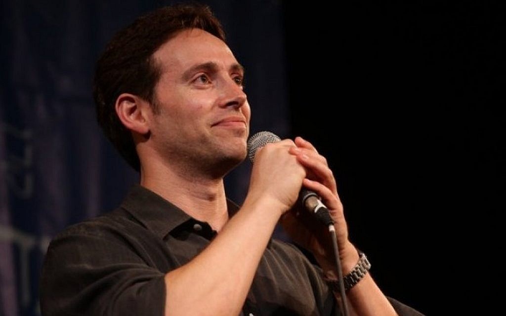 Avi Liberman performs at Comedy for Koby. (Yissachar Ruas) Avi Liberman performs at Comedy for Koby. (Yissachar Ruas)